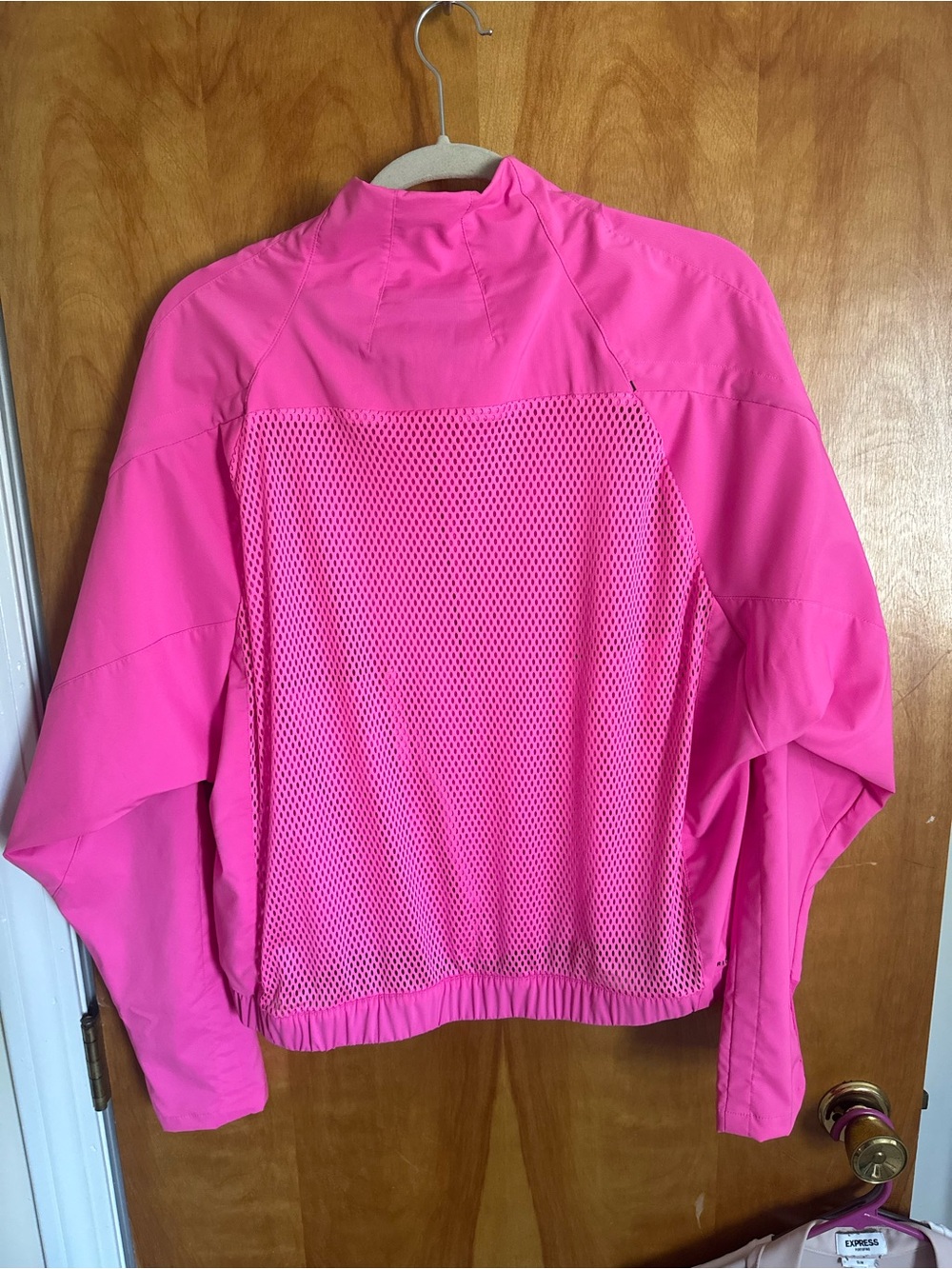 adidas Women’s Bright Pink Lightweight Bomber Track Jacket - L - Picture 4 of 6